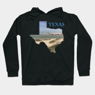 Texas State Outline (Boca Chica Park & Beach) Hoodie